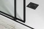 ALTIS LINE BLACK obdélníkový sprchový kout 1000x900 mm, L/P varianta, rohový vstup, čiré sklo