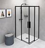 ALTIS BLACK obdélníkový sprchový kout 1000x800 mm, L/P varianta, rohový vstup, čiré sklo