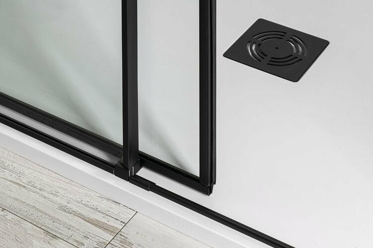 ALTIS BLACK obdélníkový sprchový kout 900x800 mm, L/P varianta, rohový vstup, čiré sklo