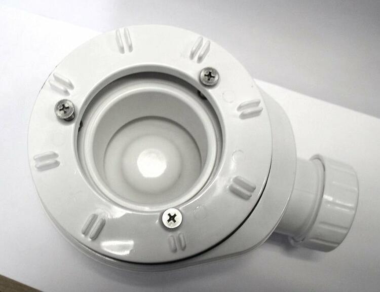 Vaničkový sifon, průměr 90mm, DN40, nízký, krytka chrom