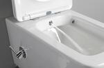 PORTO CLEANWASH závěsná WC mísa Rimless, integrovaná baterie a bidet. sprška, 36x52cm, bílá