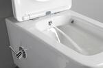 PORTO CLEANWASH závěsná WC mísa Rimless, integrovaná baterie a bidet. sprška, 36x5cm, bílá