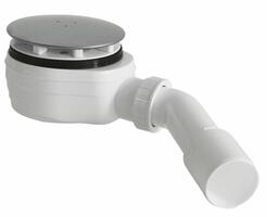Vaničkový sifon nízký, průměr 90mm, DN40/50, krytka nerez lesk | Více - 