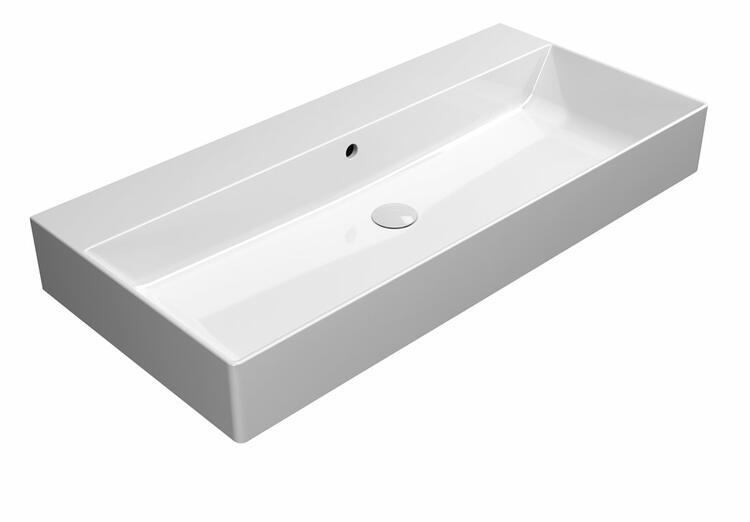 Keramické umyvadlo 100×47 cm bílá – GSI KUBE X 9423011