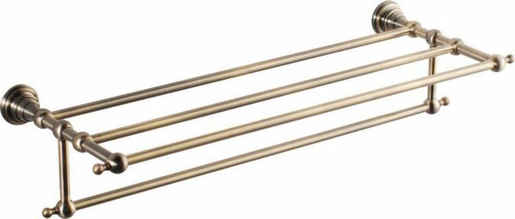 Police na ručníky s hrazdou 60 cm, bronz – Sapho Diamond 1318-14