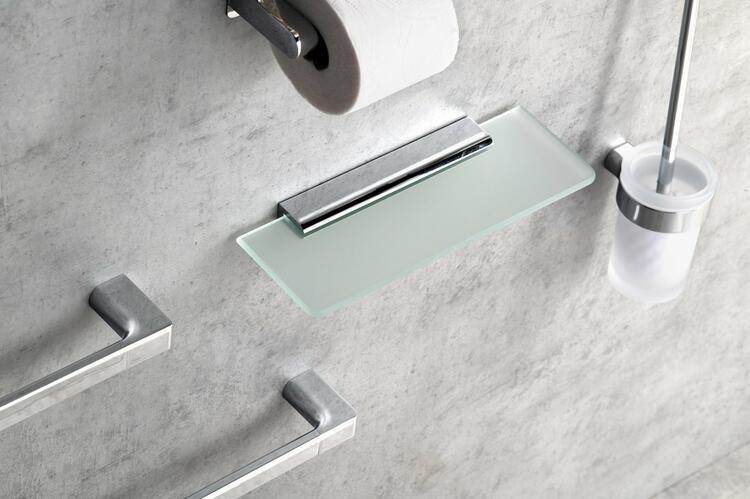 Polička 300x100x8mm, mléčné sklo