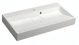 Umyvadlo kryt výpusti 90×46 cm bílá – Sapho AMUR 55032 | Více - 