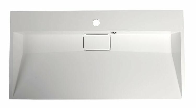 Umyvadlo kryt výpusti 90×46 cm bílá – Sapho AMUR 55032