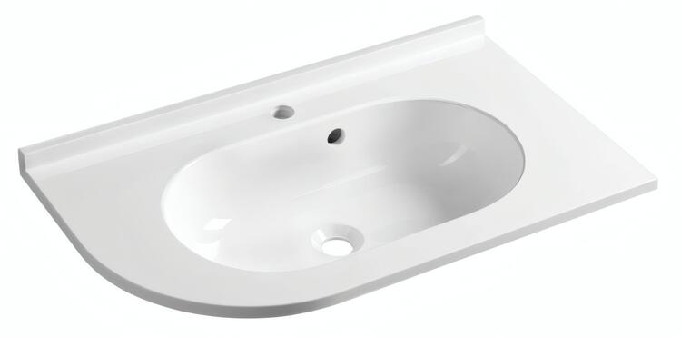 Umyvadlo pravé rohové 75×45 cm bílá – Sapho PULSE BM658