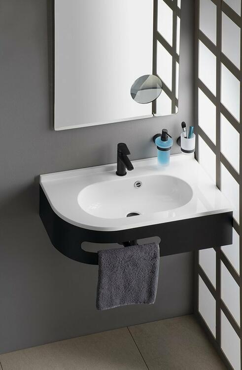 Umyvadlo pravé rohové 75×45 cm bílá – Sapho PULSE BM658