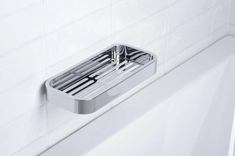 OUTLINE police do sprchy, 241x30x111mm, chrom