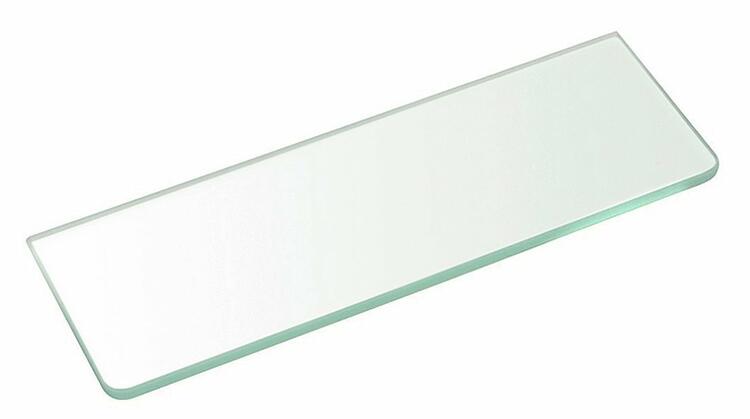 Polička 200x100x8mm, čiré sklo
