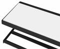 SKA nástěnná police 450x140x160mm, černá mat s bílou MDF deskou