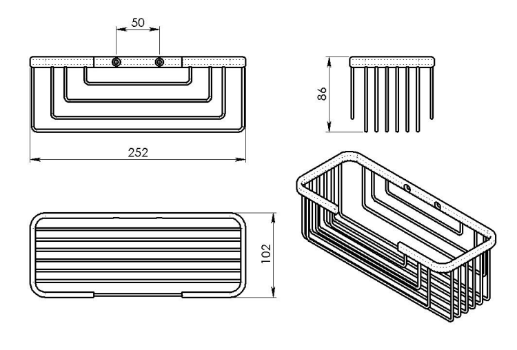 SMART police, 252x86x102mm, černá mat