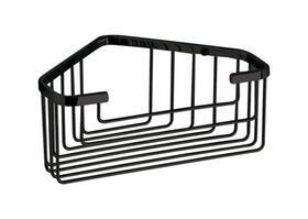 SMART rohová polička do sprchy, 200x80x151mm, černá mat | Více - 