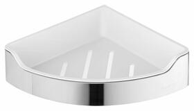 SAMBA rohová polička do sprchy, 218x63x218mm, nerez lesk | Více - 