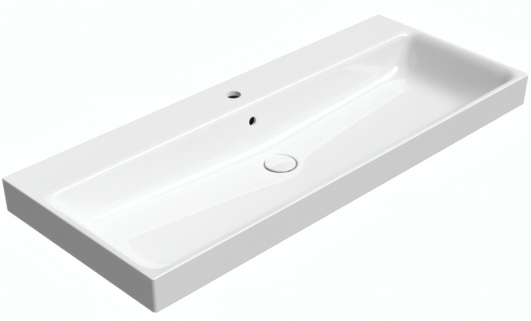 Keramické umyvadlo 120×50 cm bílá – GSI NUBES 9624111