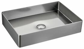 Nerezové umyvadlo 50 cm nerez mat – Sapho Aurum AU403 | Více - 