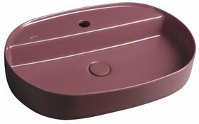 INFINITY OVAL keramické umyvadlo na desku, 60x40cm, maroon red | Více - 