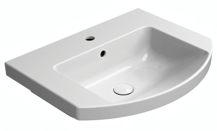 Keramické umyvadlo oblé 60×49 cm bílá - NORM 8645111