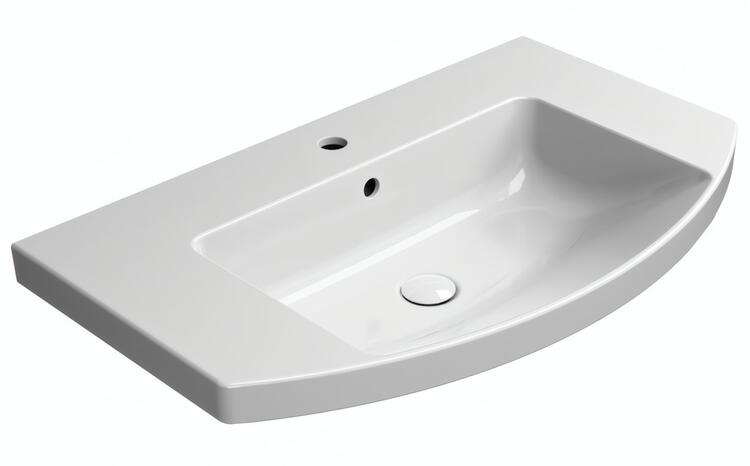 Keramické umyvadlo oblé 80×50 cm bílá - NORM 8644111