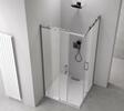 THRON ROUND obdélníkový sprchový kout 1100x900mm, kulaté pojezdy, rohový vstup