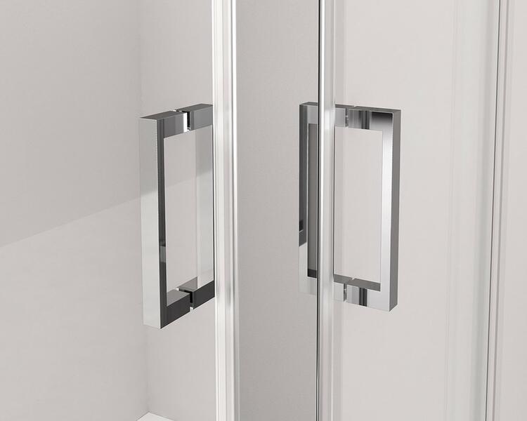 THRON ROUND obdélníkový sprchový kout 1100x900mm, kulaté pojezdy, rohový vstup