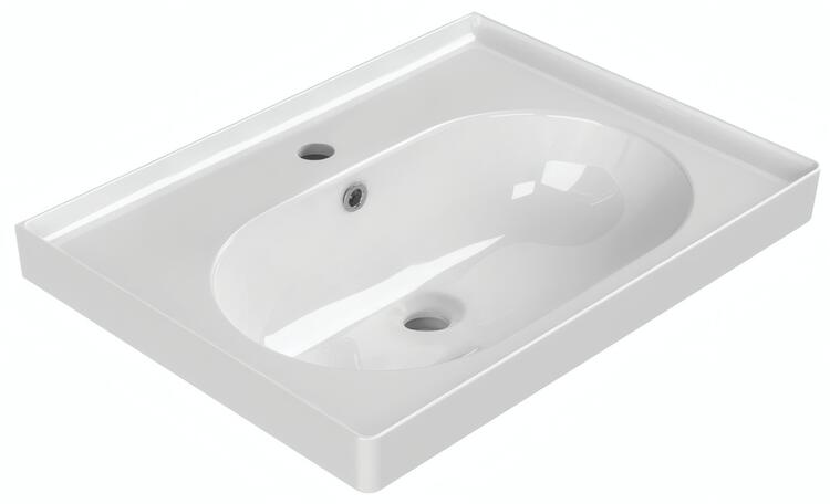 Keramické umyvadlo 60×45 cm bílá - BRAND TU0428