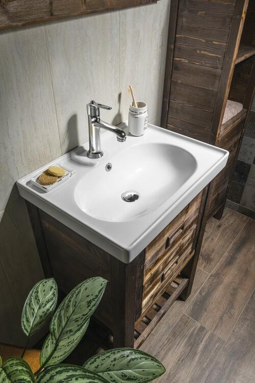 Keramické umyvadlo 60×45 cm bílá – Sapho BRAND TU0428