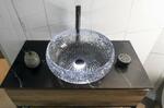 Skleněné gravírované umyvadlo 42 cm – Sapho Gaviota TY306