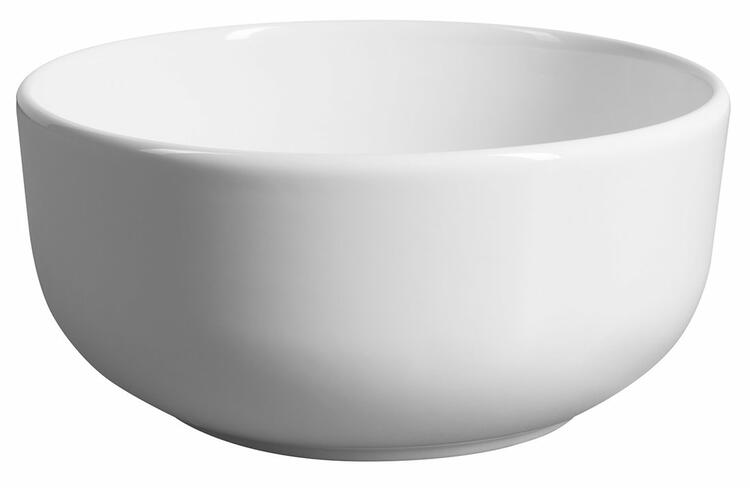 EMMI keramické umývátko na desku, Ø 33cm, bílá