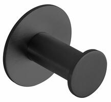 X-ROUND BLACK samolepící háček, černá mat | Více - 