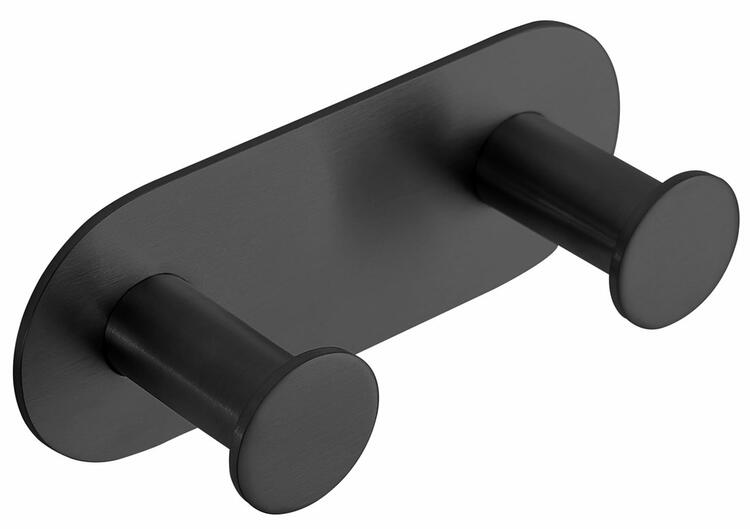 X-ROUND BLACK samolepící dvojháček, černá mat
