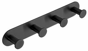 X-ROUND BLACK samolepící čtyřháček, černá mat | Více - 
