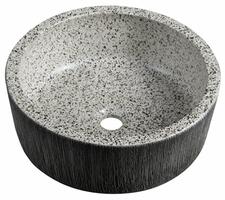 PRIORI keramické umyvadlo na desku, Ø 41 cm, granit | Více - 