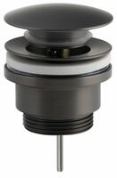 Umyvadlová výpust 5/4“, click-clack, velká zátka, 10-55mm, gun metal | Více - 