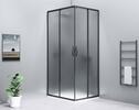 SIGMA SIMPLY BLACK obdélníkový sprchový kout 1000x800 mm, L/P varianta, rohový vstup, sklo Brick