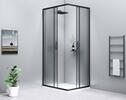 SIGMA SIMPLY BLACK obdélníkový sprchový kout 1000x800 mm, L/P varianta, rohový vstup, sklo Brick