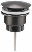 Umyvadlová výpust 5/4, neuzavíratelná, velká zátka, 10-55mm, gun metal | Více - 