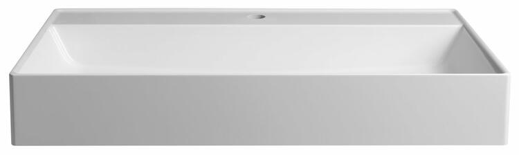 Umyvadlo kryt výpusti 80×47 cm bílá – Sapho TWIG TW080