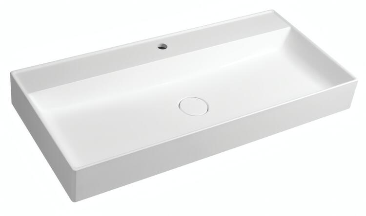 Umyvadlo kryt výpusti 100×47 cm bílá – SAPHO TWIG TW100