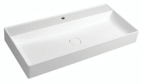 Umyvadlo kryt výpusti 100×47 cm bílá – Sapho TWIG TW100 | Více -