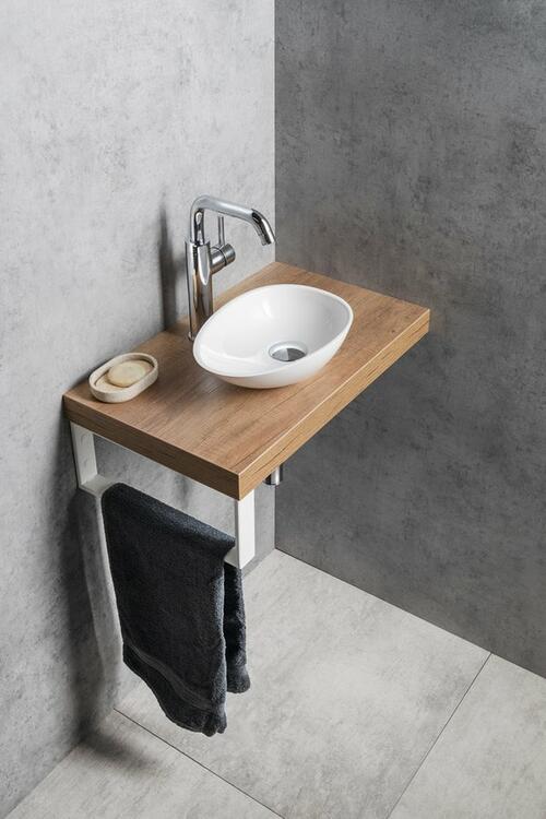 Umyvadlo 32 cm bílé – Sapho Kea KE320