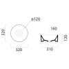 Keramické umyvadlo 32 cm ghiaccio mat – GSI Kube X 943515