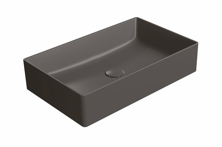 KUBE X keramické umyvadlo na desku, 60x37cm, bistro mat