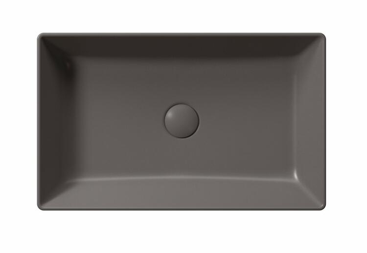 KUBE X keramické umyvadlo na desku, 60x37cm, bistro mat