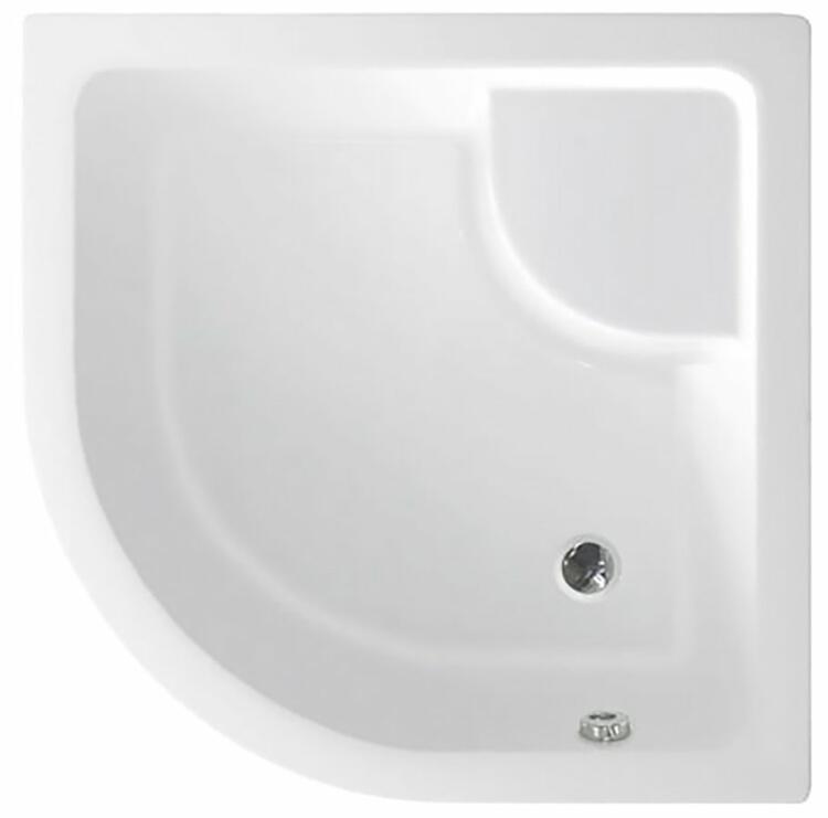 Čtvrtkruhová sprchová vanička 80 cm – Aqualine R550 C83