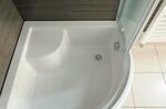 Čtvrtkruhová sprchová vanička 90 cm – Aqualine R550 C93