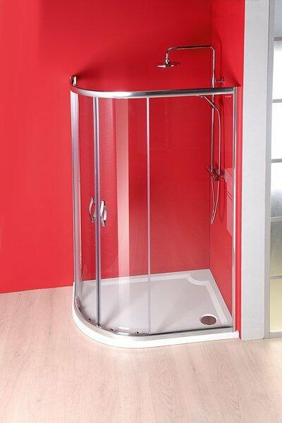 Čtvrtkruhová sprchová vanička z litého mramoru 120×90 cm P – Gelco Riva GR12090R