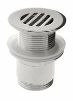 Umyvadlová výpust 5/4“, neuzavíratelná, design zátka, 25-50mm, chrom | Více - 